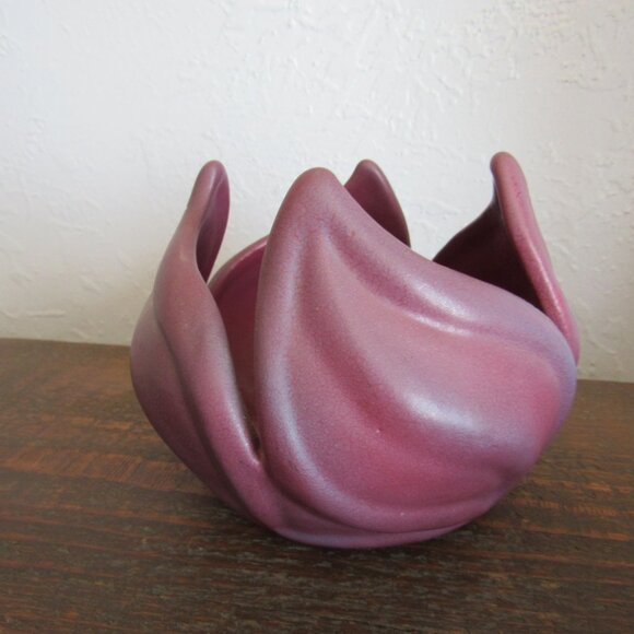 Purple Pink Van Briggle Collectible Ceramic Pot - Picture 4 of 7